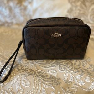 Coach boxy cosmetic bag